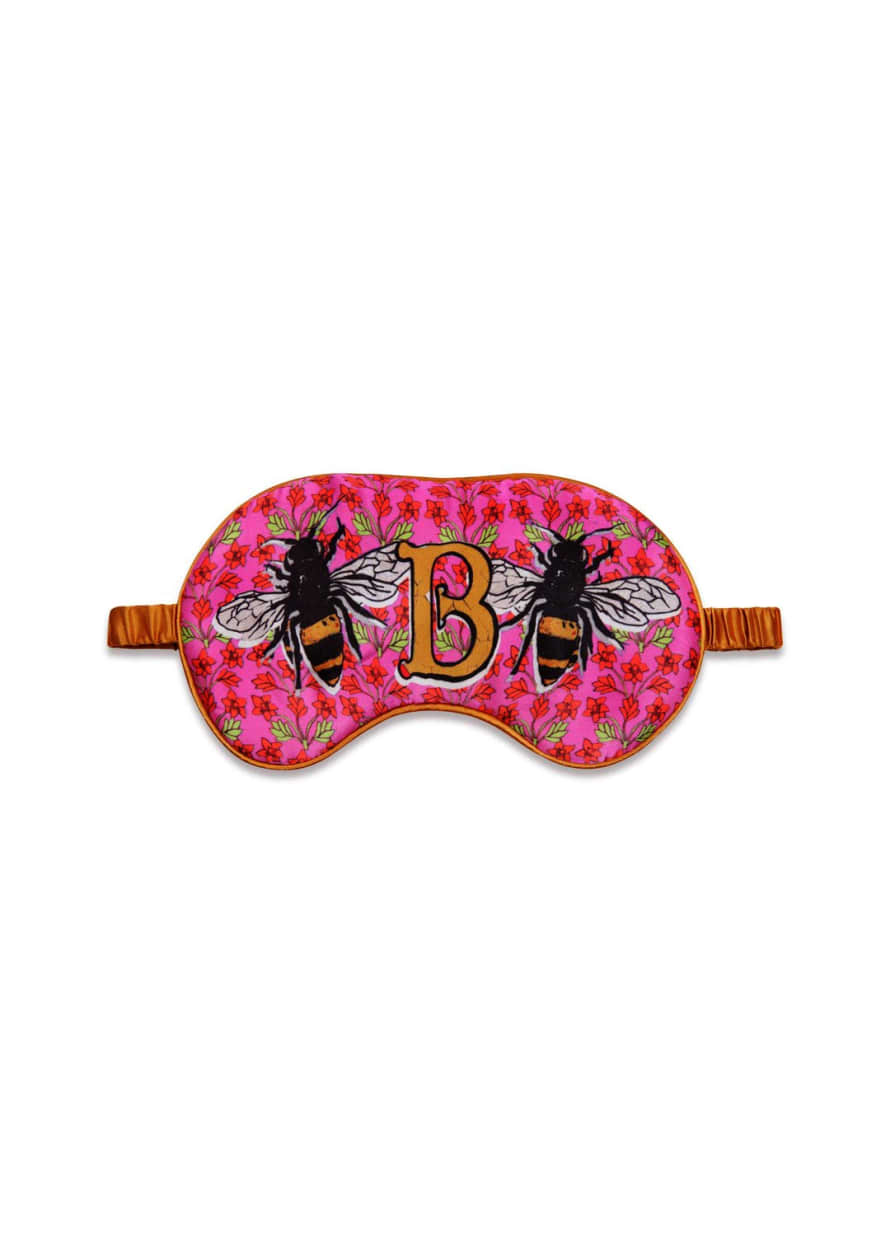 Jessica Russell Flint Silk Alphabet Eye Masks - B for Bees