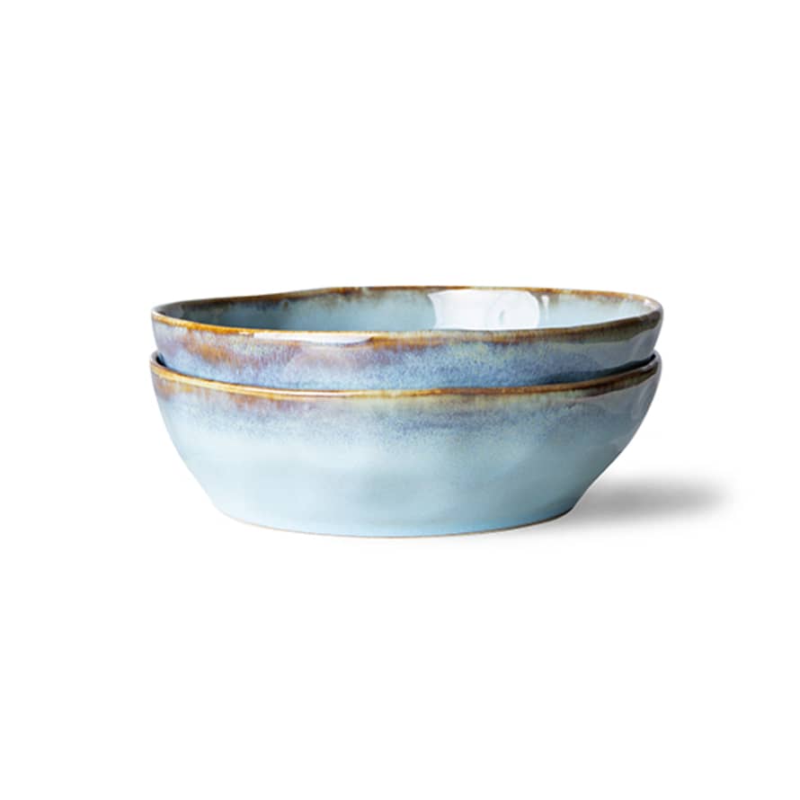 HK Living 70s Ceramics Lagune Pasta Bowls - Set of 2