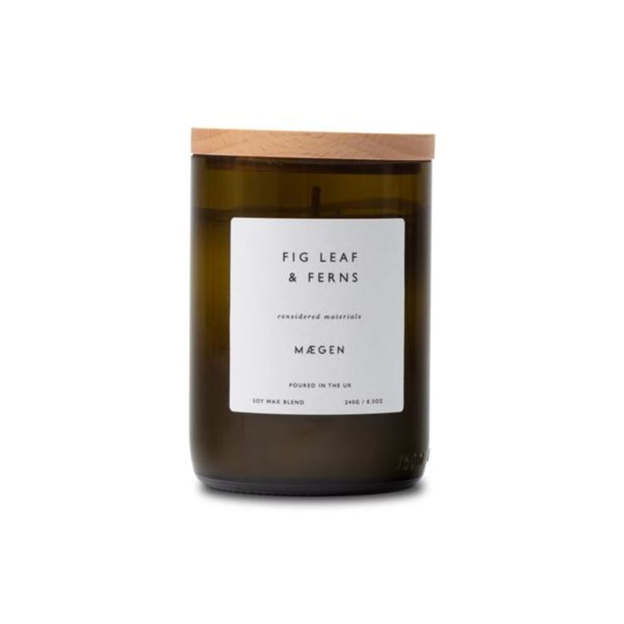 the eclectic lifestyle company Maegen Considered Candle - Fig Leaf & Ferns