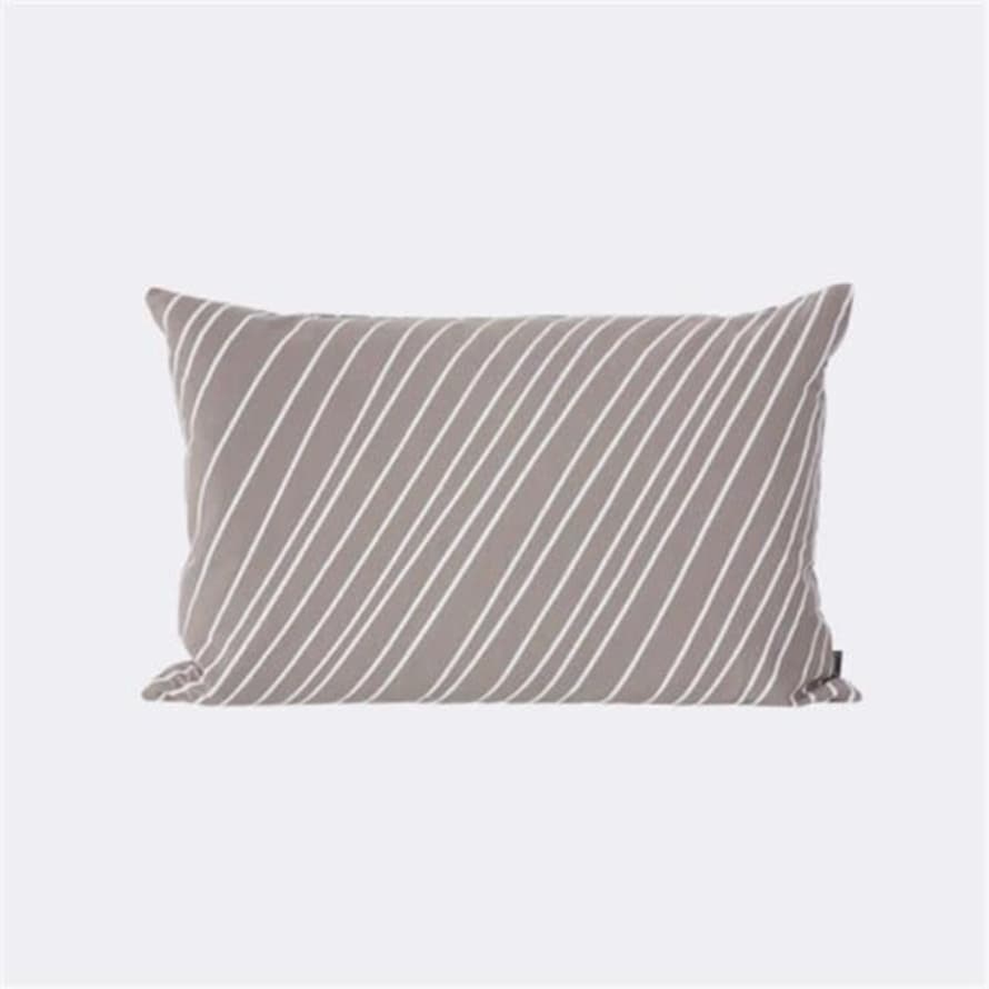 Ferm Living 60 x 40cm Grey Striped Cushion