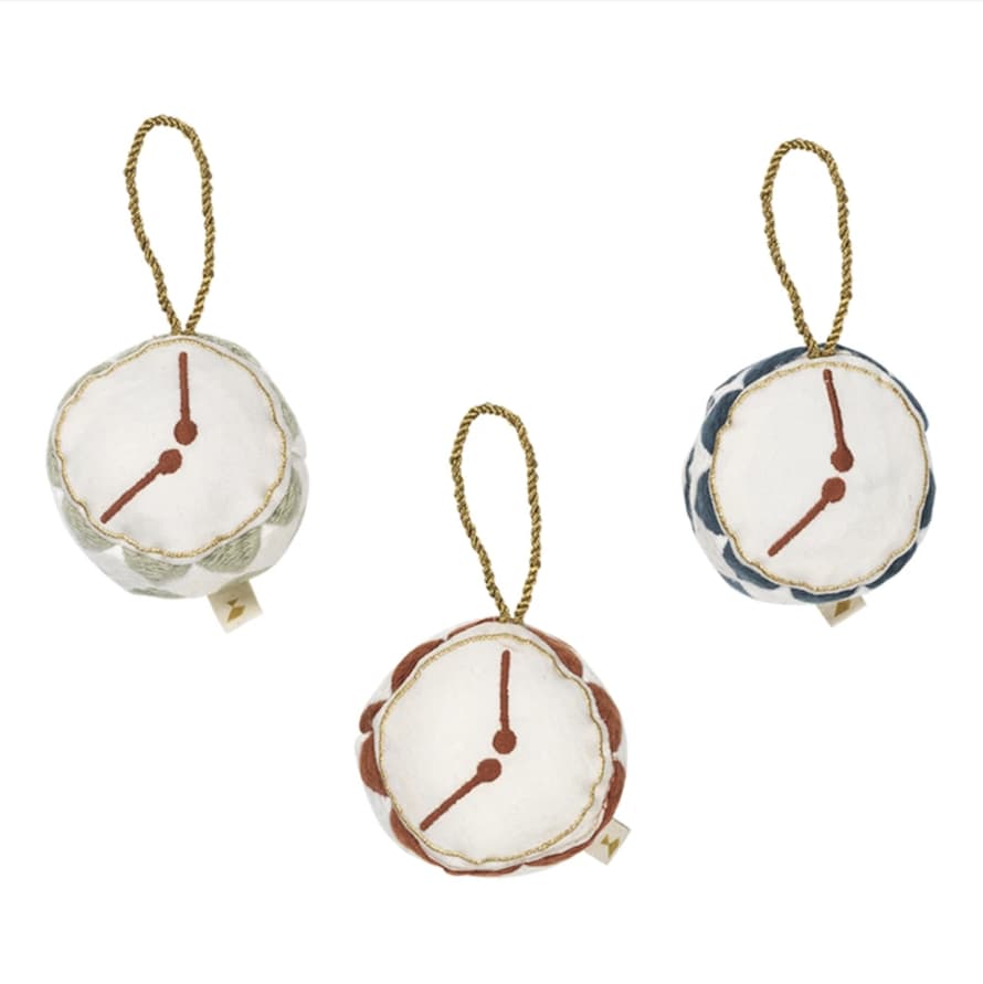 FABELAB Christmas Hanging Ornaments Set of 3 - Drum
