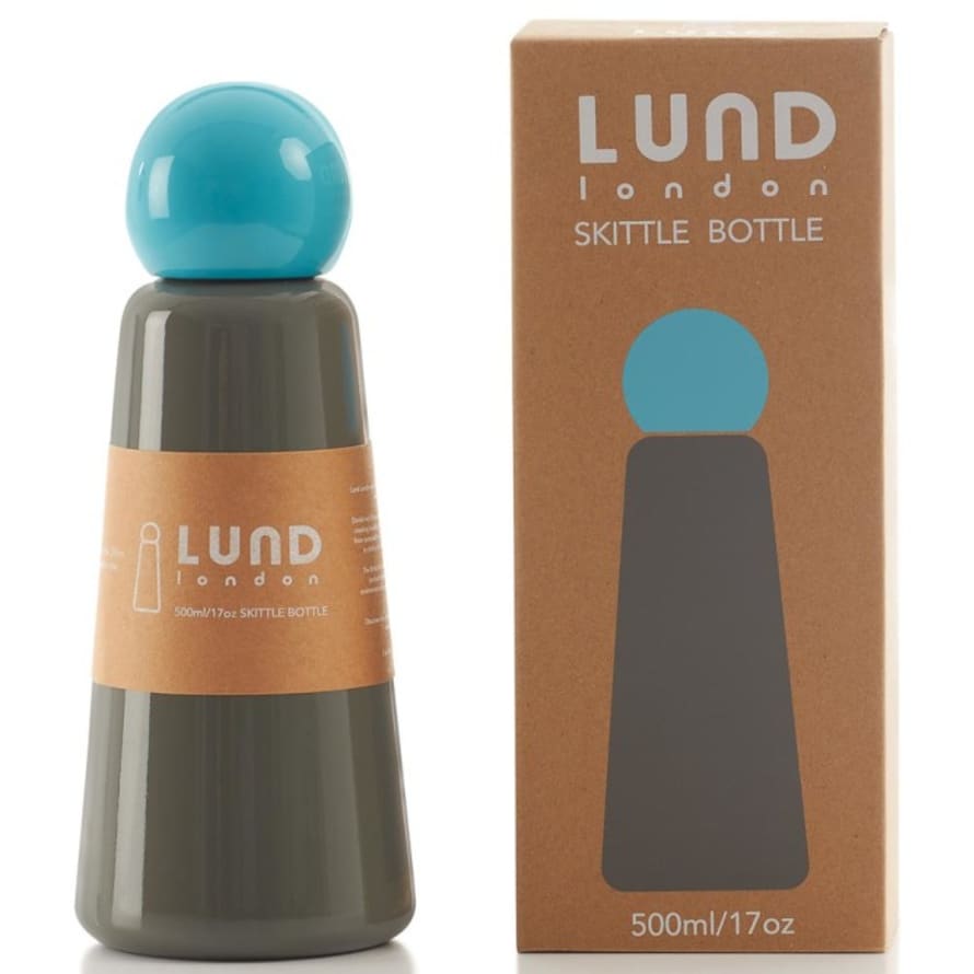 Lund London Skittle Bottle Original 500ml - Dark Grey