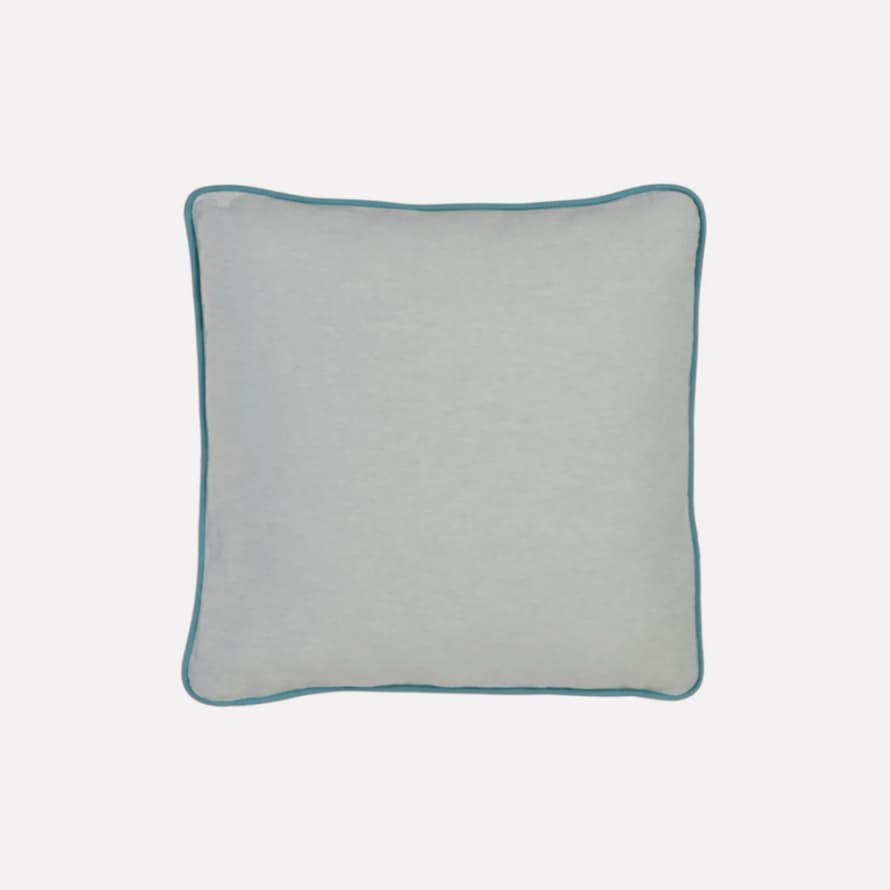 Ixia 45x45 Green Cushion with Contrast Trim