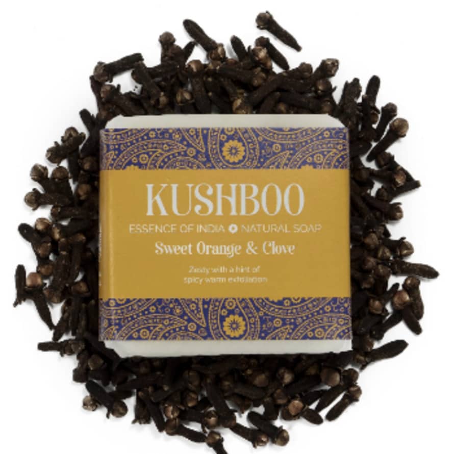 Kushboo Natural Sweet Orange & Clove Soap