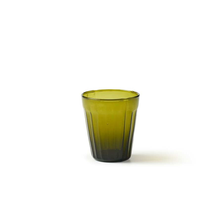 Bitossi Lucca Cocktail Water Glass Set Of 6 - Moss Green