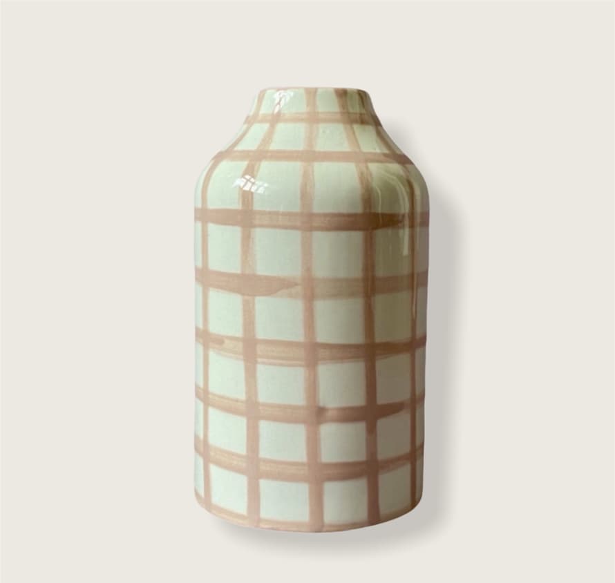 Vaisselle Nude Gingham Genie in a Bottle