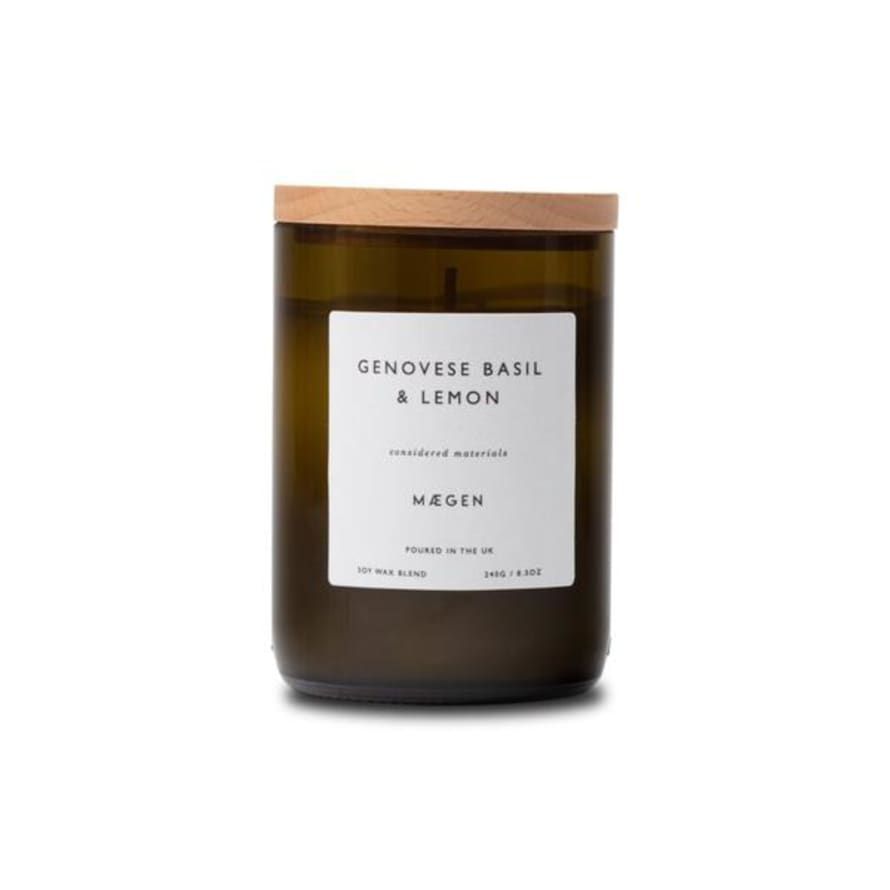 the eclectic lifestyle company Maegen Considered Candle - Genovese Basil & Lemon