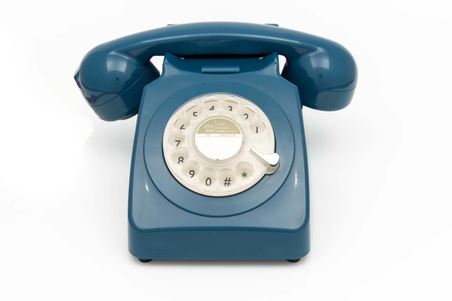 GPO Telephone Bleu Petolre Retro 746