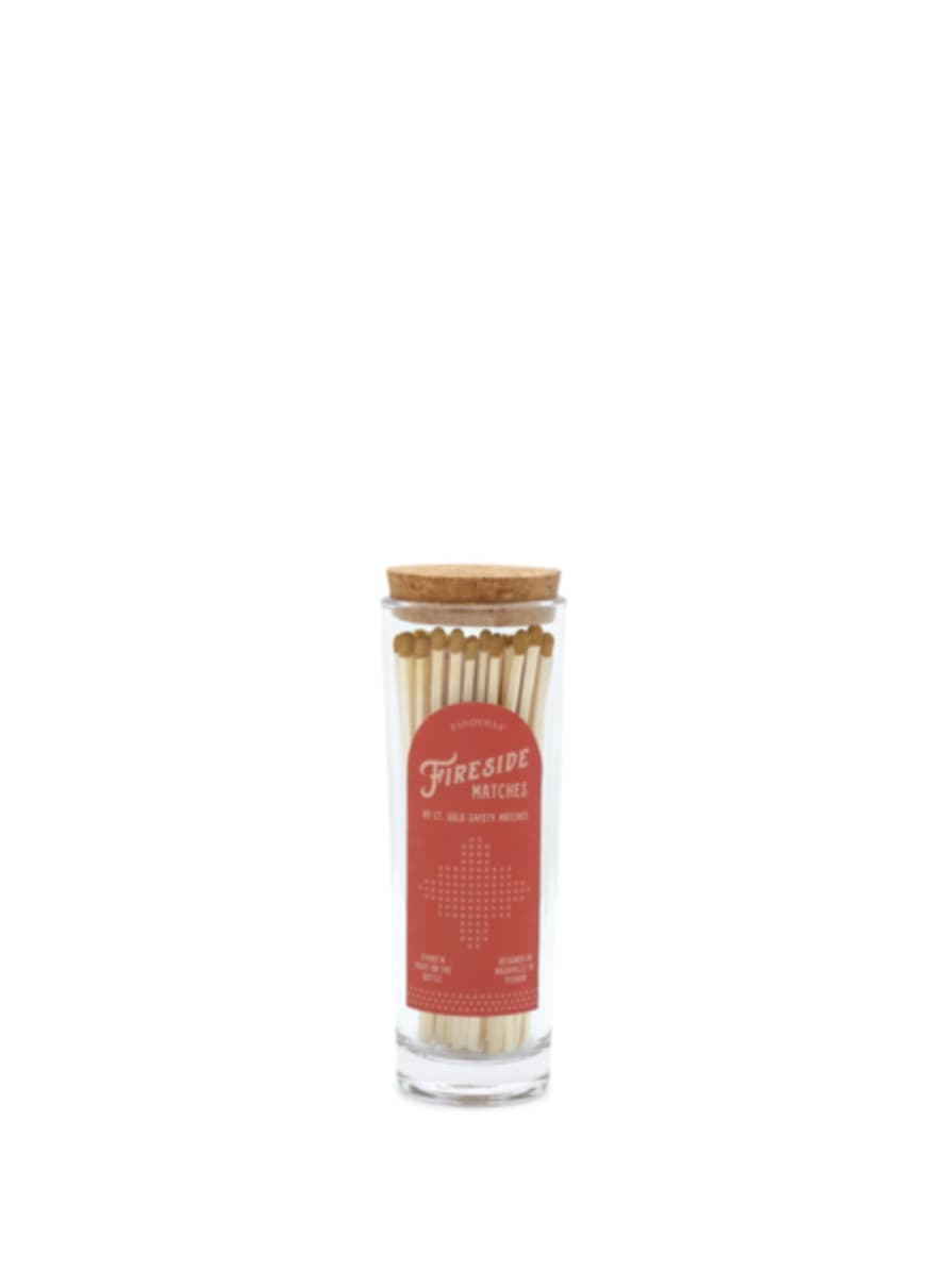 Paddywax Fireside Tall Safety Matches In Red/Gold Tip