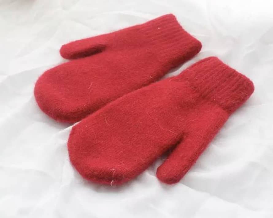 T&SHOP Angora Double Layer Mittens