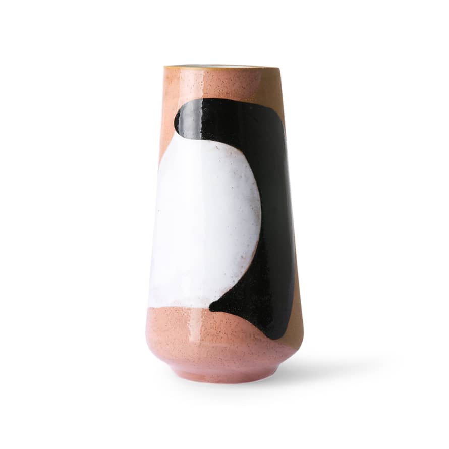 HKliving Hand-Painted Ceramic Vase in Colours