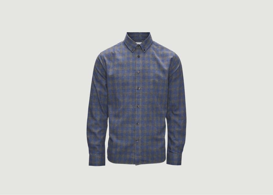 Knowledge Cotton Apparel  Larch Shirt In Gots Certified Cotton