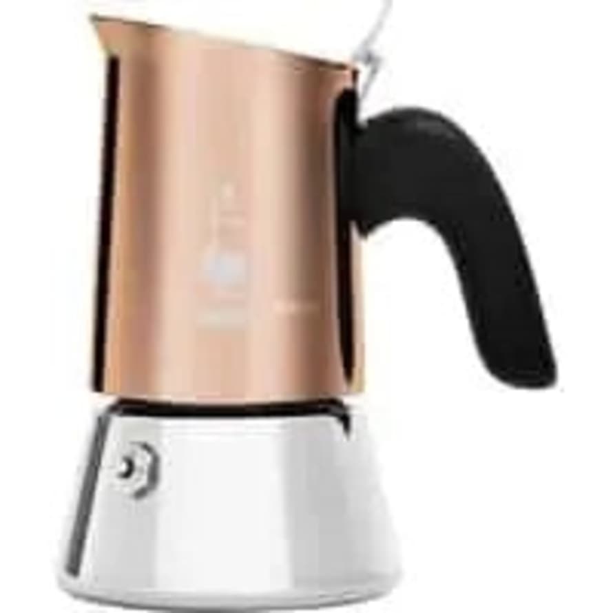 Bialetti - Venus Induction ‘r’ Stainless Steel Stovetop Coffee Maker Copper - 2 Cup