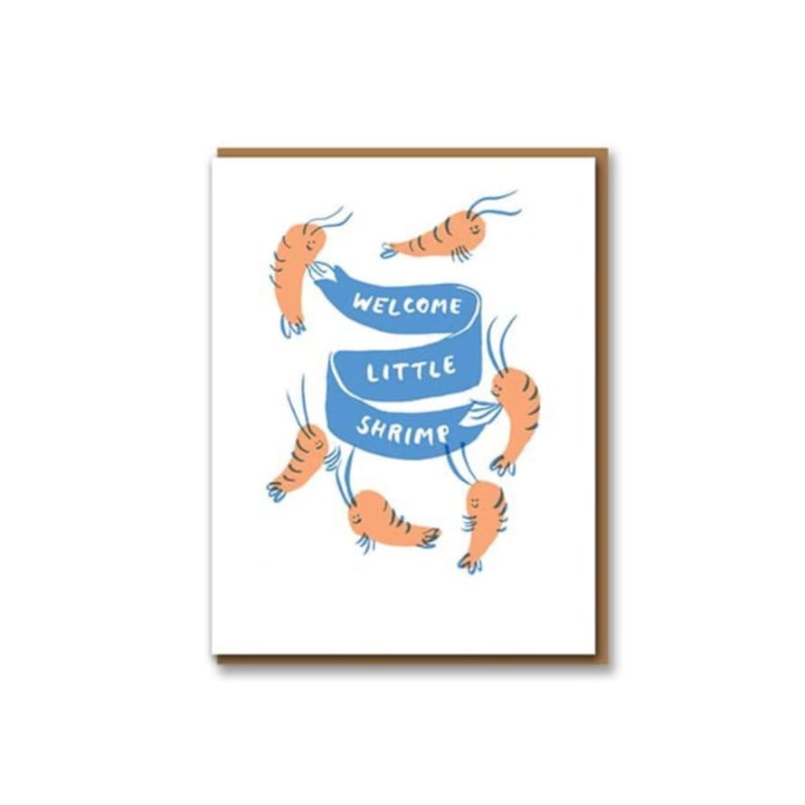 Egg Press  Shrimp Baby Card