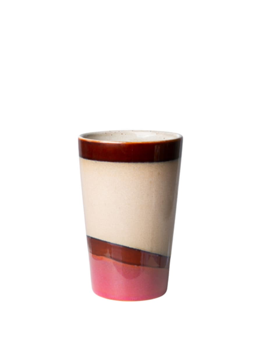 HKliving Ceramic 70's Tea Mug In Dunes
