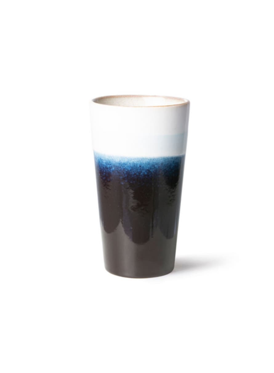 HK Living Ceramic 70's Latte Mug In Arctic