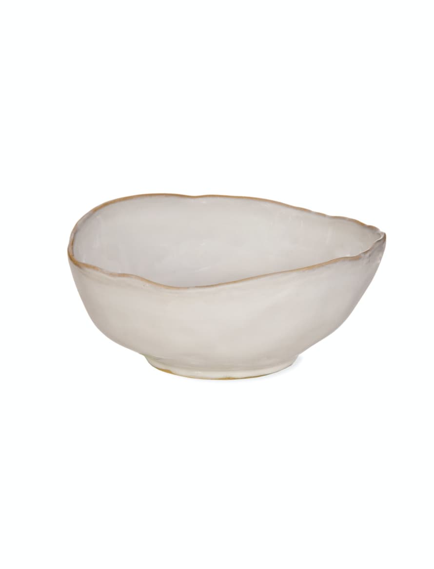 Garden Trading Ithaca Rustic Off-White Side Bowl