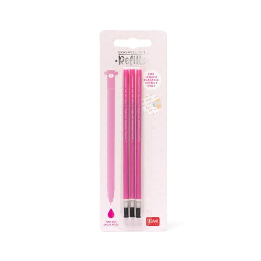 Legami Refill for Legami Erasable Pen - Pink 3pk