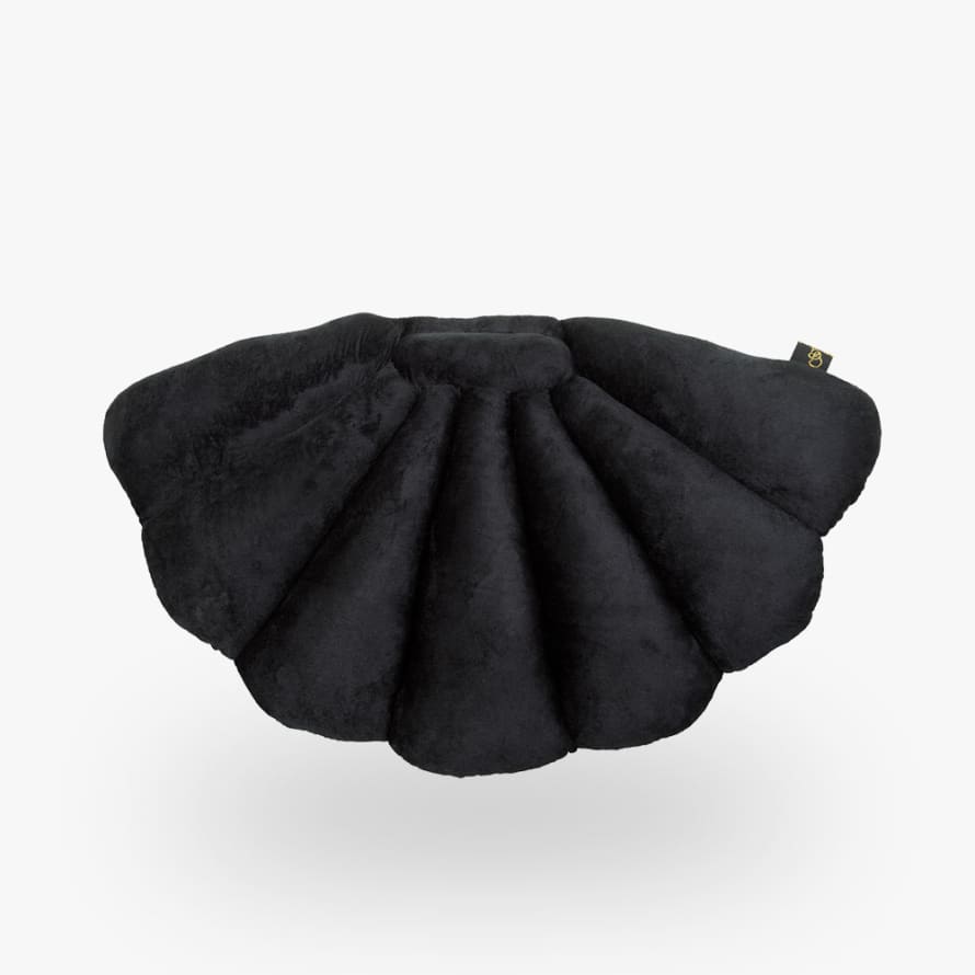 Garden Glory Shell Cushion - Black