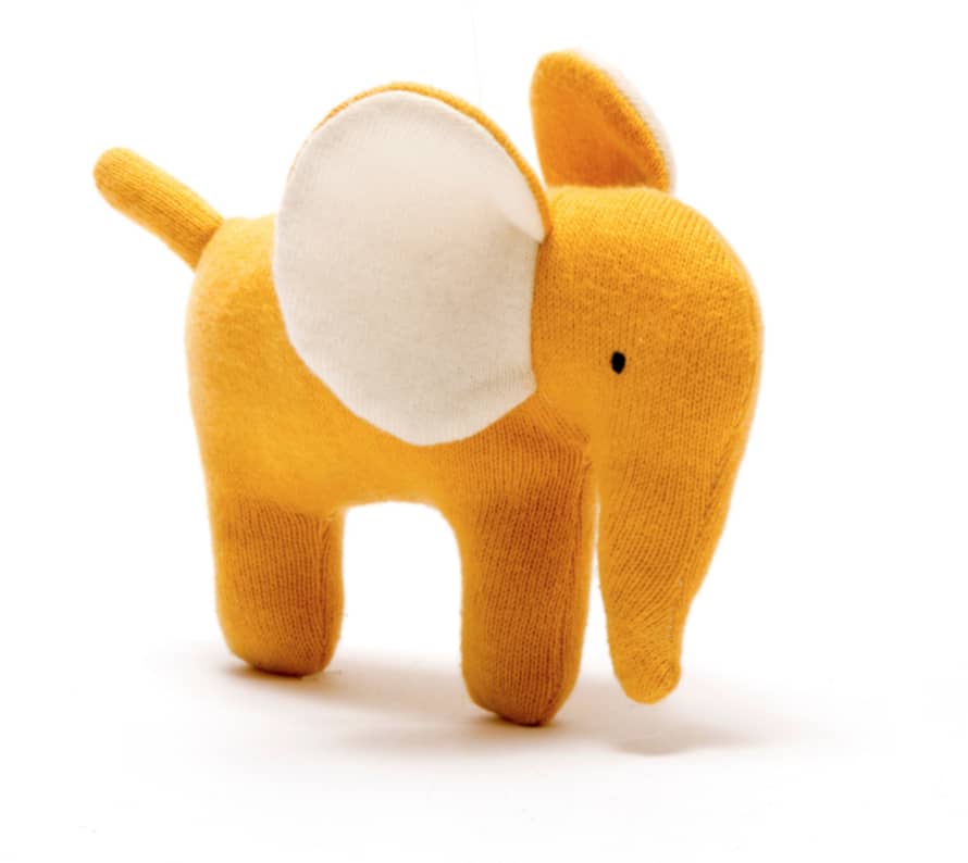 Best Years Mustard Baby Elephant Toy