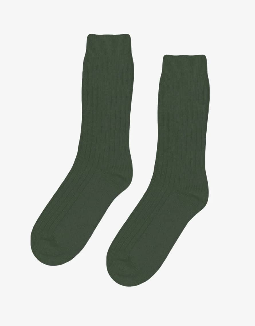 Colorful Standard CS6003 Merino Wool Blend Socks - Emerald Green
