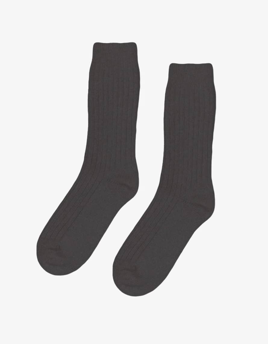 Colorful Standard CS6003 Merino Wool Blend Socks - Lava Grey