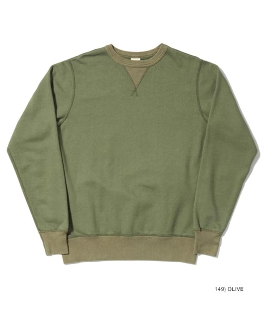 Buzz Rickson's Plain Crew Sweatshirt - Olive