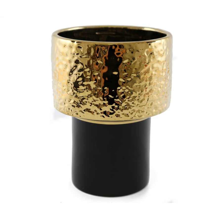 Temerity Jones Boho Black & Gold Vase