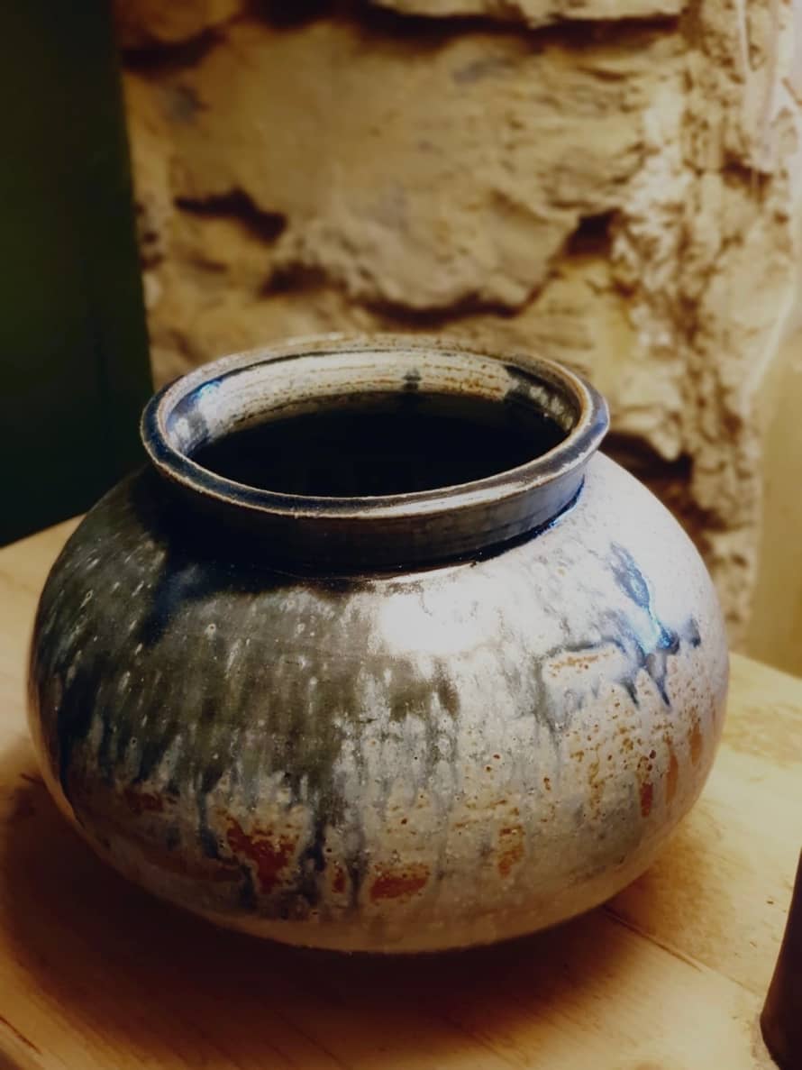 Pottery by Jack Worpole Indigo Vase