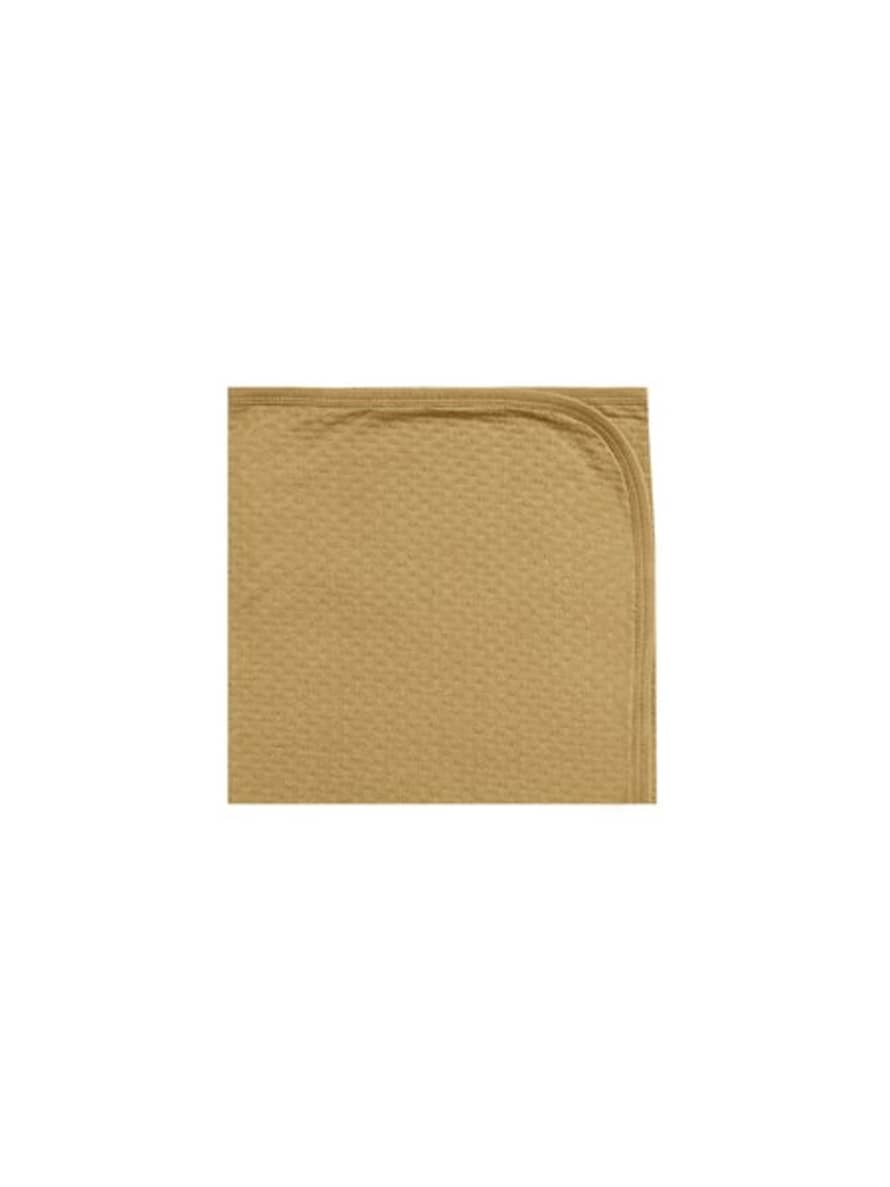 Quincy Mae Pointelle Baby Blanket Gold