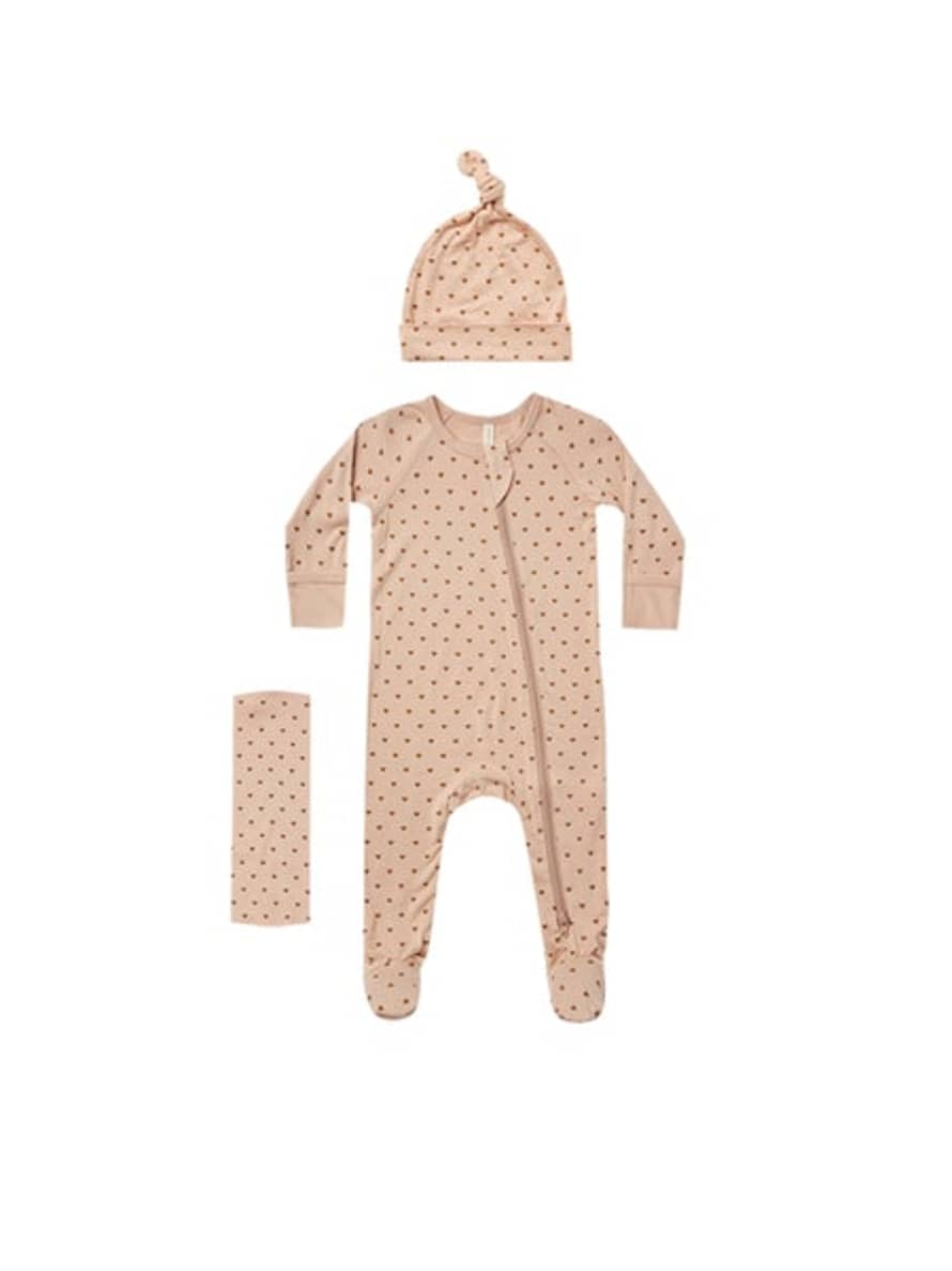 Quincy Mae Bamboo Layette Set Hearts
