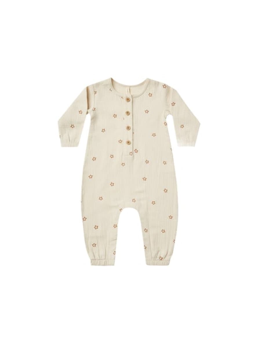 Quincy Mae Woven Jumpsuit Stars