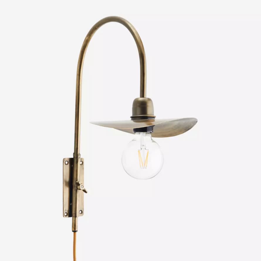 House Doctor Iron Wall Lamp Brass