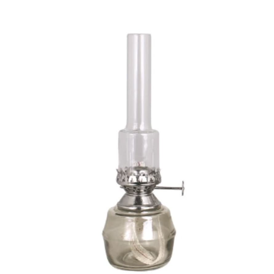 Strömshaga Kerosene Lamp Majken Grey/Nickel Small