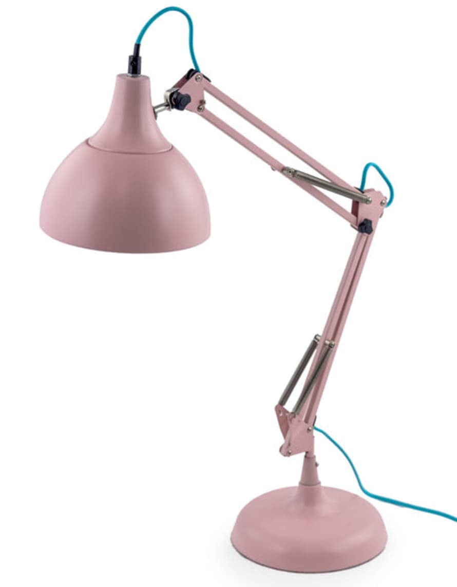 The Forest & Co. Blush Pink Angled Desk Lamp