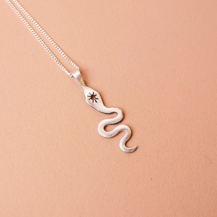 lima-lima Ecosilver Serpent Pendant Necklace