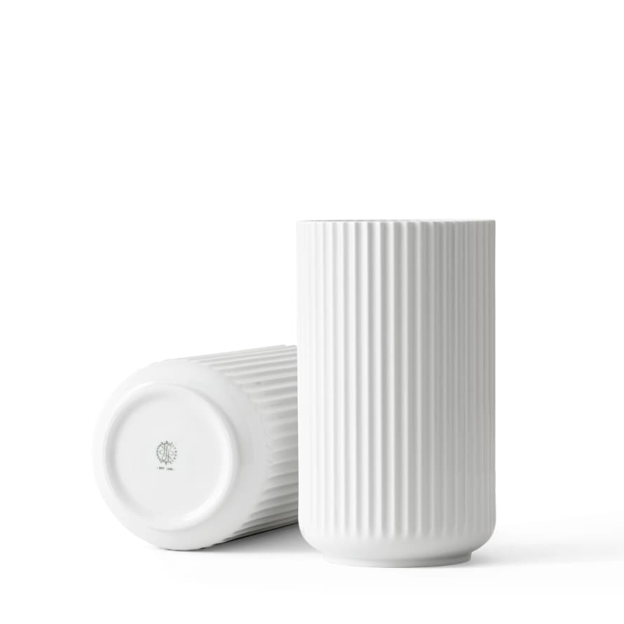 Lyngby Porcelaen Large Porcelain Vase in White 