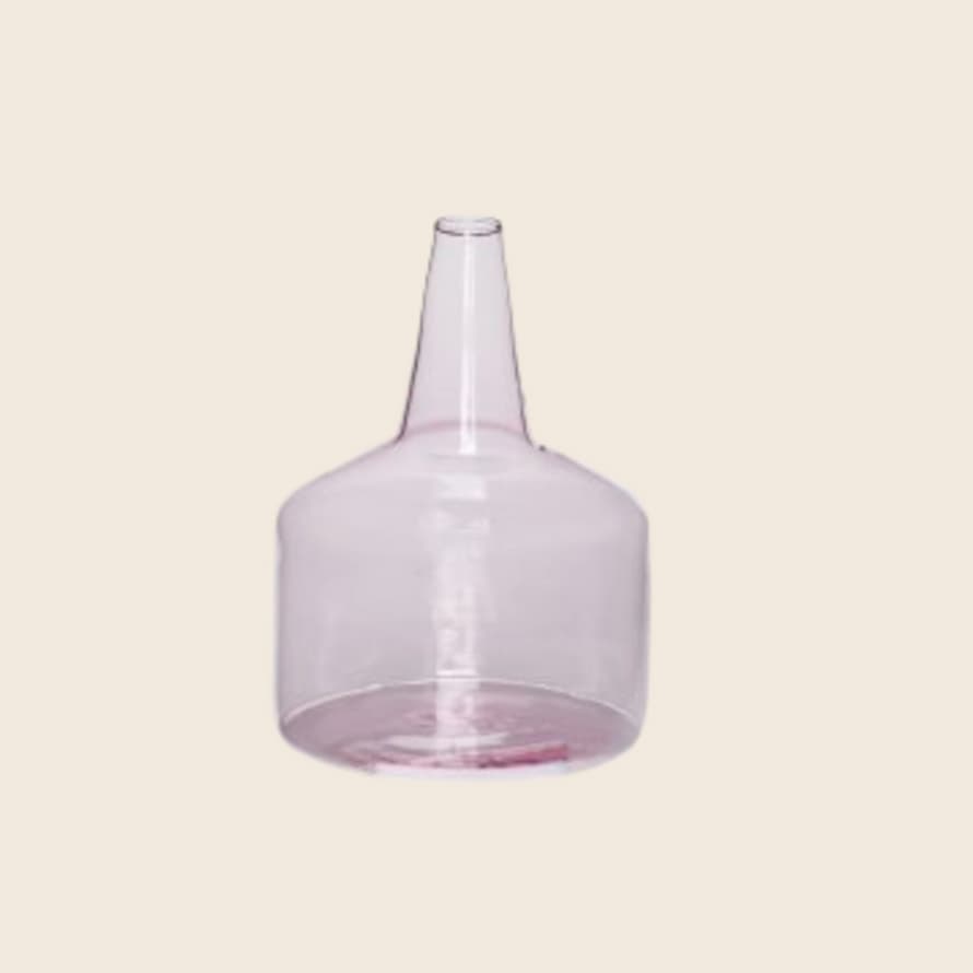 Hubsch Glass Bud Vase | Pink