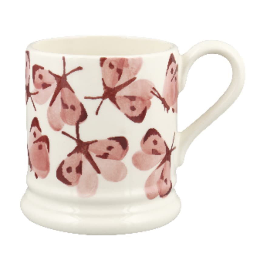 Emma Bridgewater Pink Cabbage White Butterfly 1/2 Pint Mug