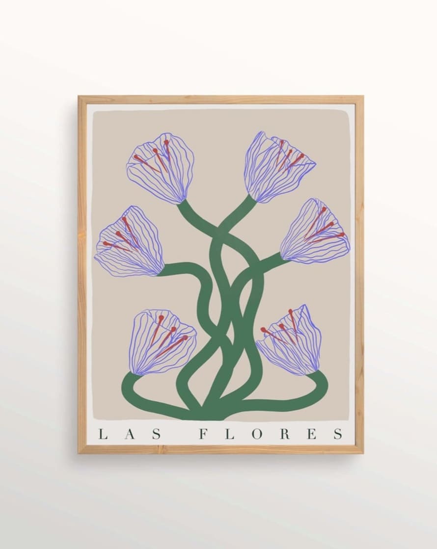 Carla Llanos Las Flores Print - Flowers #7 (30x40cm)