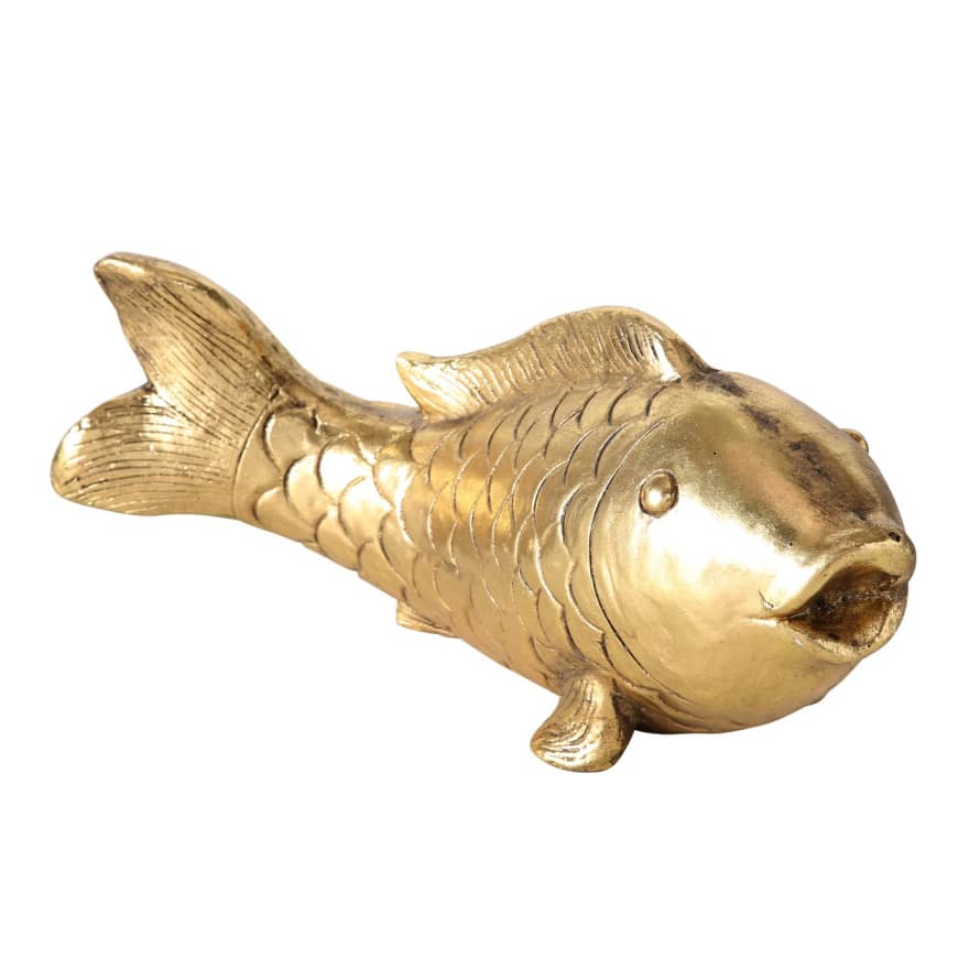 &Quirky Gold Agnetha Fish Ornament 
