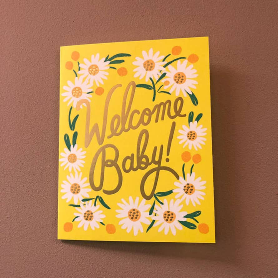 Rifle Paper Co. Daisy Welcome New Baby Card