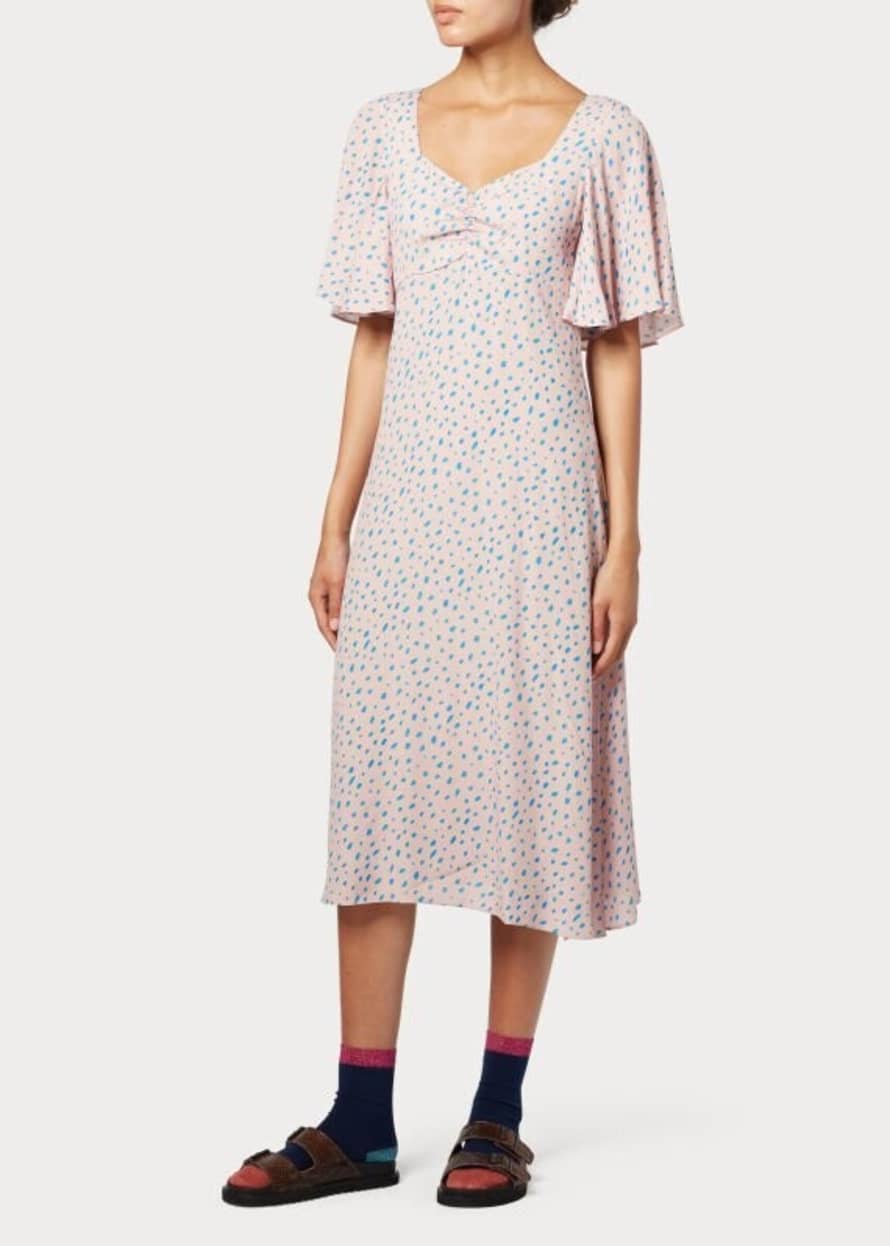 Paul Smith Pink with Blue Spot Floaty Dress