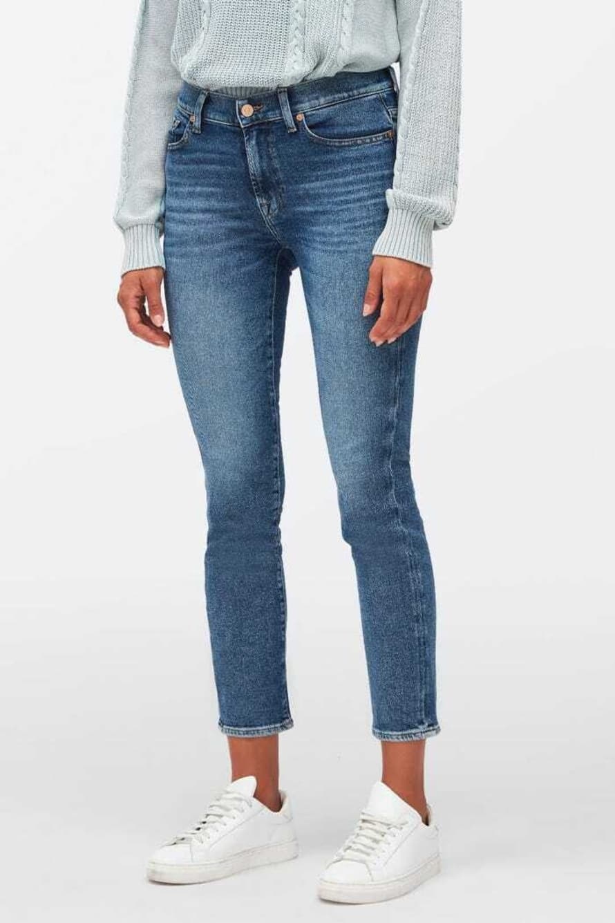 7 For All Mankind  Roxanne Ankle Luxe Vintage Love Mind Jeans