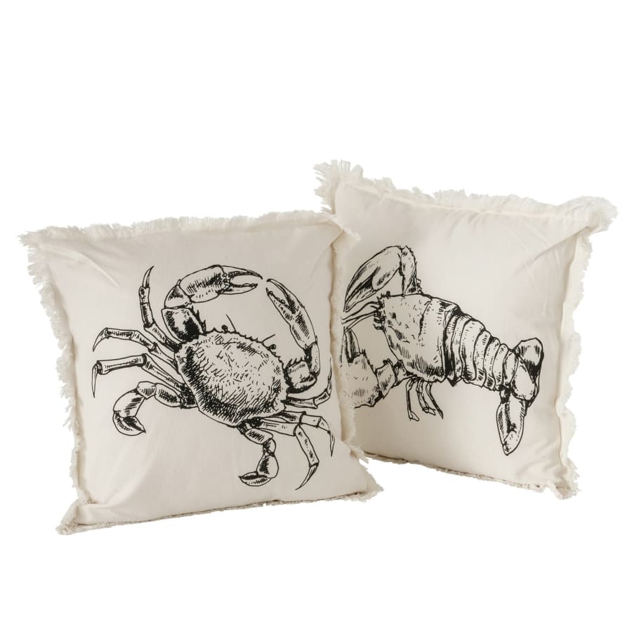 &Quirky Nautical Seaside Cushion : Crab or Lobster