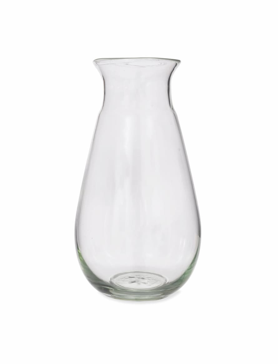 Garden Trading Quinton Recycled Teardrop Glass Vase
