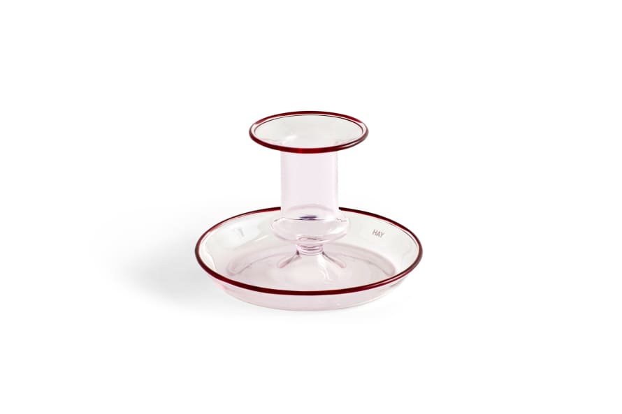 HAY Flare Pink Candleholder