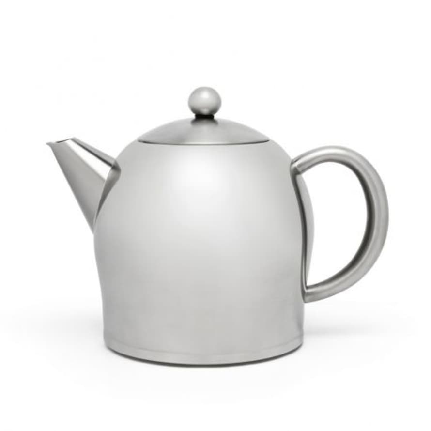 Bredemeijer Holland Bredemeijer Teapot Double Wall Minuet Santhee Design 1.0l In Satin Finish Steel