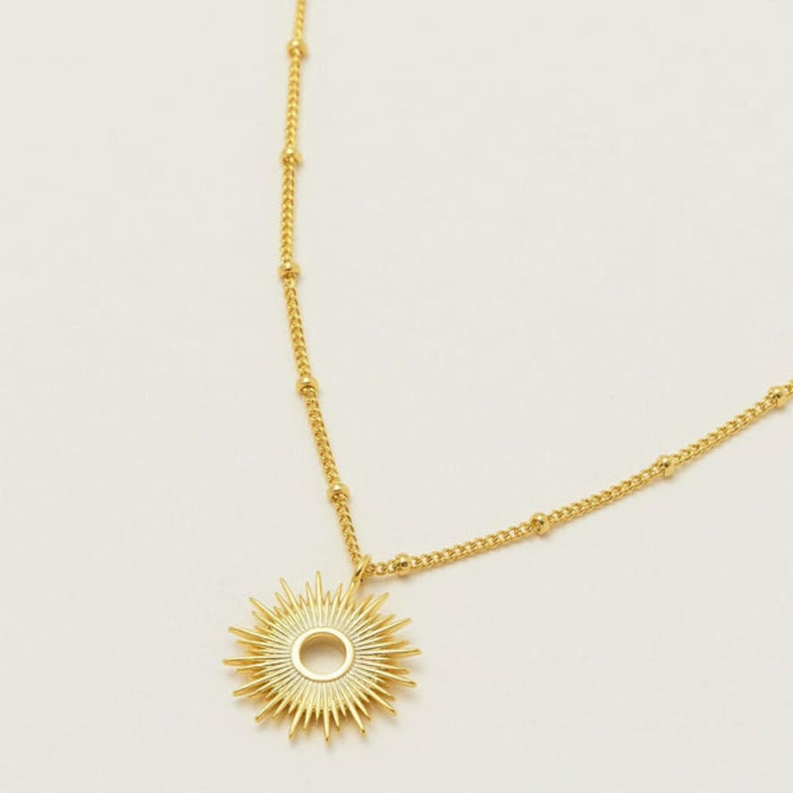 Estella Bartlett  - Full Sunburst Necklace - Gold Plated
