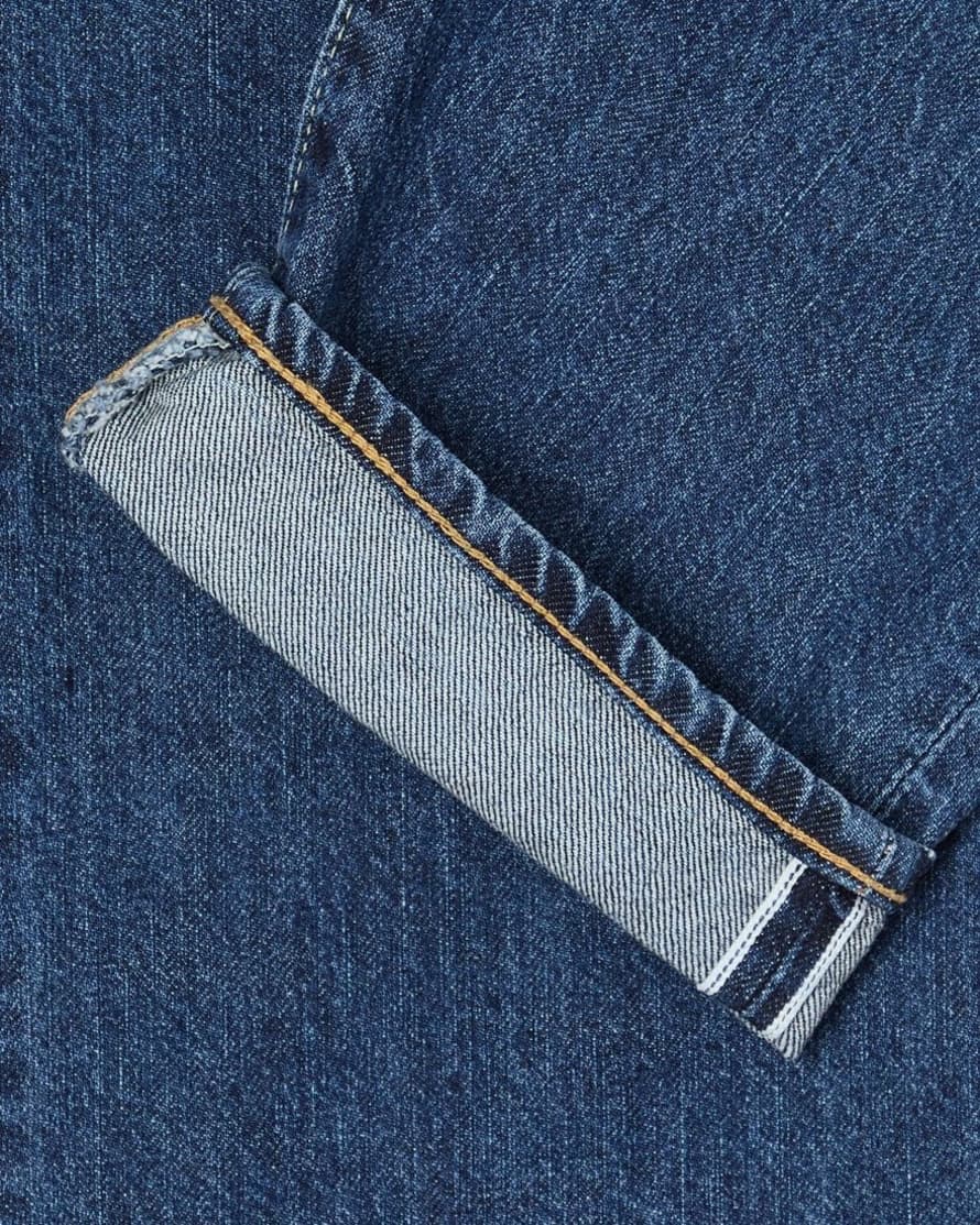 Trouva: 'Made in Japan' Slim Tapered Blue x White Kaihara Selvage Jeans ...